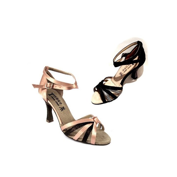 072 sandalo glitter con nodino