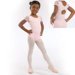 3946 Body capezio manica palloncino rosa