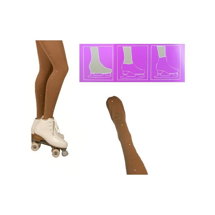 Calza Americana Copripattino con Strass SWA 50 den