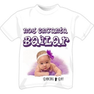 T-shirt bimba manica cortaNos encanta Bailar