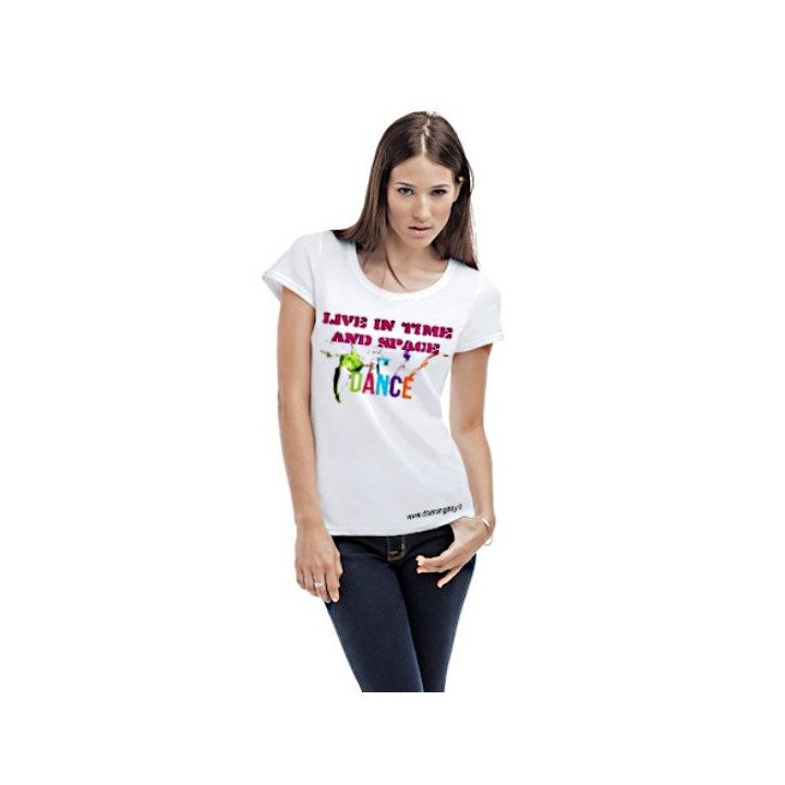 T-shirt femminile manica cortaLive in Time and Space DANCE