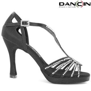 Z05 Sandalo Plateau Con strass 5 fasce tc 10 cm