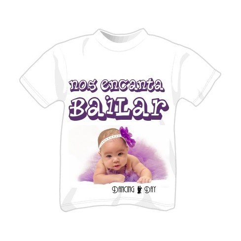 T-shirt bimba manica cortaNos encanta Bailar