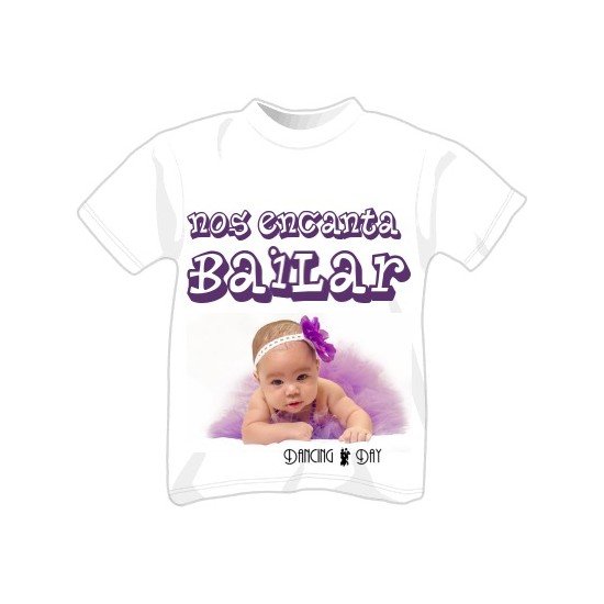 T-shirt bimba manica cortaNos encanta Bailar