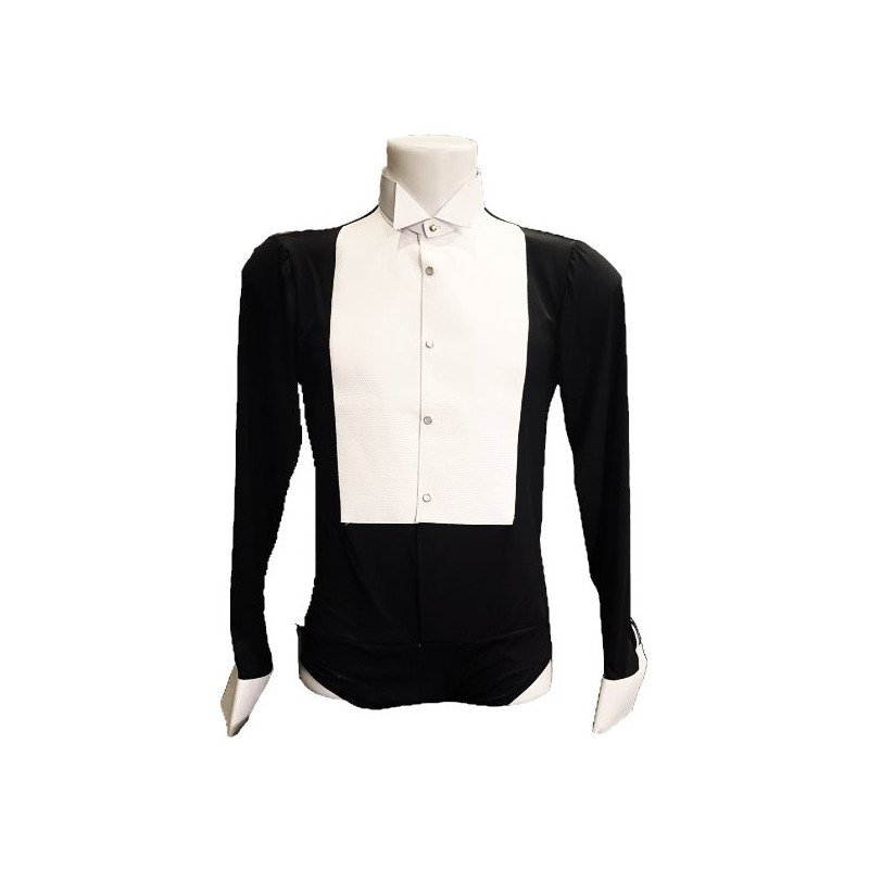 Camicia frac elasticizzata con body