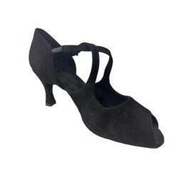 Scarpa da ballo spuntata camoscio