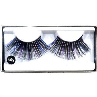 Ciglia finte laminate  viola nero blu