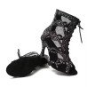 Stivale Heels con zip e strass