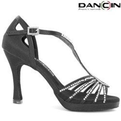 Z05 Sandalo Plateau Con strass 5 fasce tc 10 cm